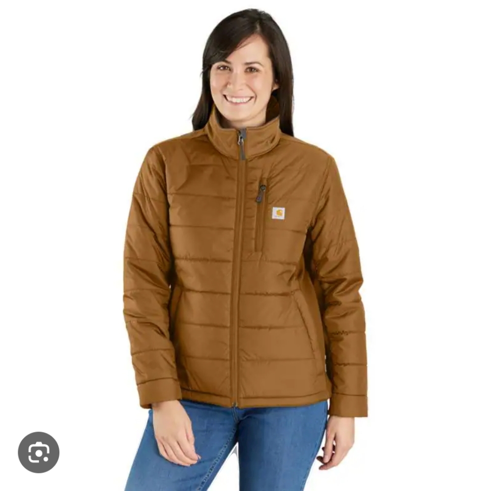 Carhartt Lightweight Rugged Flex Relaxed Fit Puffer Jacket Camel